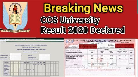 ccsu result 2020|ccs university main website.